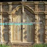 Teak Gebyok Ethnic Style, Full Door Model Javanesse Carving. Carving Door Gebyok