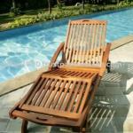 Teak Sun Lounger with armrest for teak furniture AL 002