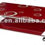 tempered glass Coffee Table in red with two tier SC-5262 SC-5262