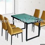 tempered glass dining table / dining table / glass dining table JD-045