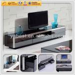 Tempered glass made lcd tv stand B190