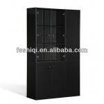 Tempered glass office book cabinet with PVC finished(K-09B) K-09B