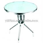 tempered glass round garden table LFT-2111