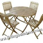 THAI MY BAMBOO FOLDING DINING TABLE AND CHAIR DR-011