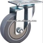 The 4 inch Medium Duty TPR Caster , withTPR wheel PP center, ball bearing 21-100-02105