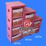 The custom of pink high quality storage cabinet RP-0001D