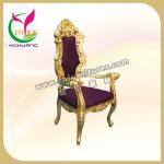 The grand Elegant king golden and purpe crown chair YC-K01 YC-K01