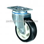 The new product of 4 inch Medium Duty black Caster , with PVC wheel PP center, ball bearing 21-100-02107