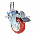 The new product of 4 inch Medium Duty Red wheel, with PVC wheel PP center, ball bearing 21-100-05105