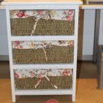 The three layers with storage basket storage cabinet RWCC---004