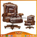 Top quality!Leather Office Chair Executive Chair With Wooden Arms HY-A011