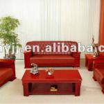 Top quality!Wooden armrest office comfortable office sofa set HY-S912