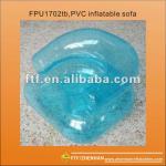 Transparent blue PVC Inflatable sofa for kids FPU1702tb