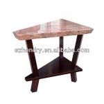 triangle shape small marble top table for sale RTA-D062