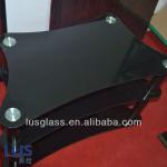 triangle tempered glass tv stand manufacturers LUSFR-010A