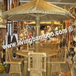 TRUNG UMBRELLA BAMBOO TIKI BAR FOR PICNIC, MEETING, BIRTHDAY BA-035