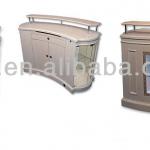 TSD-W5209 Receptionist reception Counter reception desk, MDF SALON FURNITURE,Wood glass reception cabinet TSD-W5209