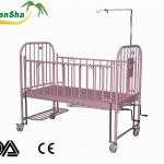 Two cranks children Hospital bed with stainless steel head/foot board/side rails STS-B053