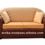 Two-seater sofa with genuine leather 5042