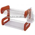 Two-tier Kitchen Cabinet Dish Drying Rack/kitchen dish drying mat/kitchen cabinet dish rack WI0078