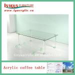 Unique acrylic desk;Acrylic coffee table;clear acrylic furniture JJ--208