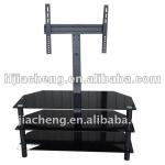 US popular free standing glass lcd tv stand JC-2343