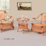 Useful natural leisure rattan table and chair (208) 208