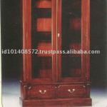 Victorian Bookcase 2 Door Mahogany Indoor Furniture. LMR - 114