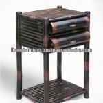 VINH LONG DARK BROWN BAMBOO CABINET CA-077