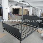 Vintage iron bed with round mosquito net OL6043B