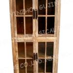 Vintage Reclaimed Tall Glass Cabinet DL 080