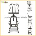 Vintage Toledo Barstool/Swivel Toledo Barstool/Replica Vintage Industrial Toledo Barstool MKM 08C-H62-SWIVEL