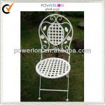 vintage white metal folding chair PL08-5135