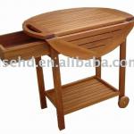 (W-FC-8055) high quality wooden tea trolley W-FC-8055