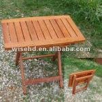 (W-T-0615) high quality eucalyptus wood folding table W-T-0615