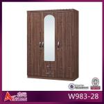 W983-28 wardrobe closet/cheap wardrobe closet/indian bedroom wardrobe design W983-28