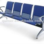 waiting chair with aluminum frame and leather seat CO-803-F