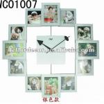 wall clock with multi photo frame for home decoration WCO1007