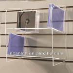 wall mount acrylic CD/DVD display rack J424