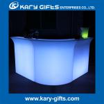 waterproof glowing PE wine table led bar counter KFT-9011