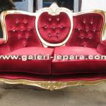 Wedding Sofa Sets Upholstered - Gold Leaf Indoor Furniture SFA 023