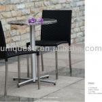 West S/S rattan chair and Stainless-steel table outdoor stool U1406-4S&amp;U1408