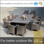 Western black outdoor tesco rattan garden furniture CZ-2027