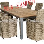 WF-2102 rattan garden furniture with dining chair set WF-2102 WF-3011