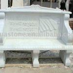 White Antique Marble Bench White Antique Marble Bench