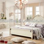 White cheap solid wood bed DW-B03