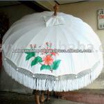 White Color Bali Style Patio Garden Umbrellas for Sale Patio Umbrella