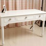 White color wooden side table with three drawers /high quality wood side table ST-2013-02 ST-2013-02