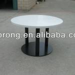 White faux marble powder coating iron base for 6 person TA-170 TA-170