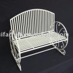 White Metal Bench RF80008